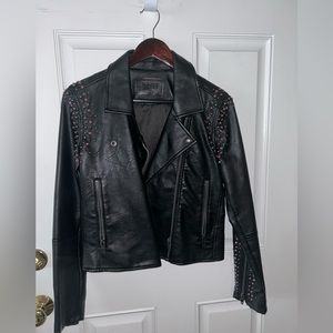 BlankNYC Vegan Leather Studded Jacket
